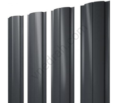 Picket fence Semicircular Slim 0.45 PE-Double RAL 7024 wet asphalt - image 11 | Product