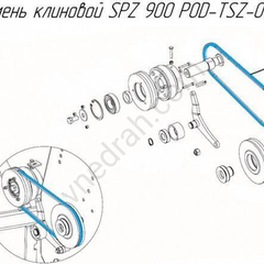 V-belt for baler Metal-Fach Z-562 SPZ 900 POD-TSZ-000001-1 - image 11 | Product