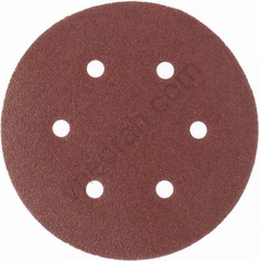 Abrasive wheel on a pile backing with Velcro, perforated, P 40, 150 mm, 5 pcs Matrix - image 21 | Product