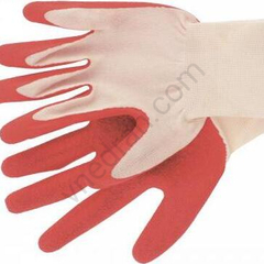 Polyester gloves with a relief coating of nat latex, knitting class 15, 57 g Russia Sibrtech - image 11 | Product