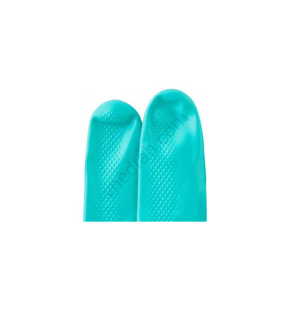 Перчатки для защиты от воздействия химикатов Delta Plus (VE801VE09) нитриловое покрытие влагонепроницаемые 9 (L) зеленые - фото 23