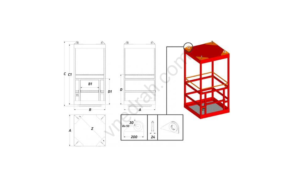 Working platform for crane and special equipment KRAN-1 (basket, cradle) - image 11 | Product