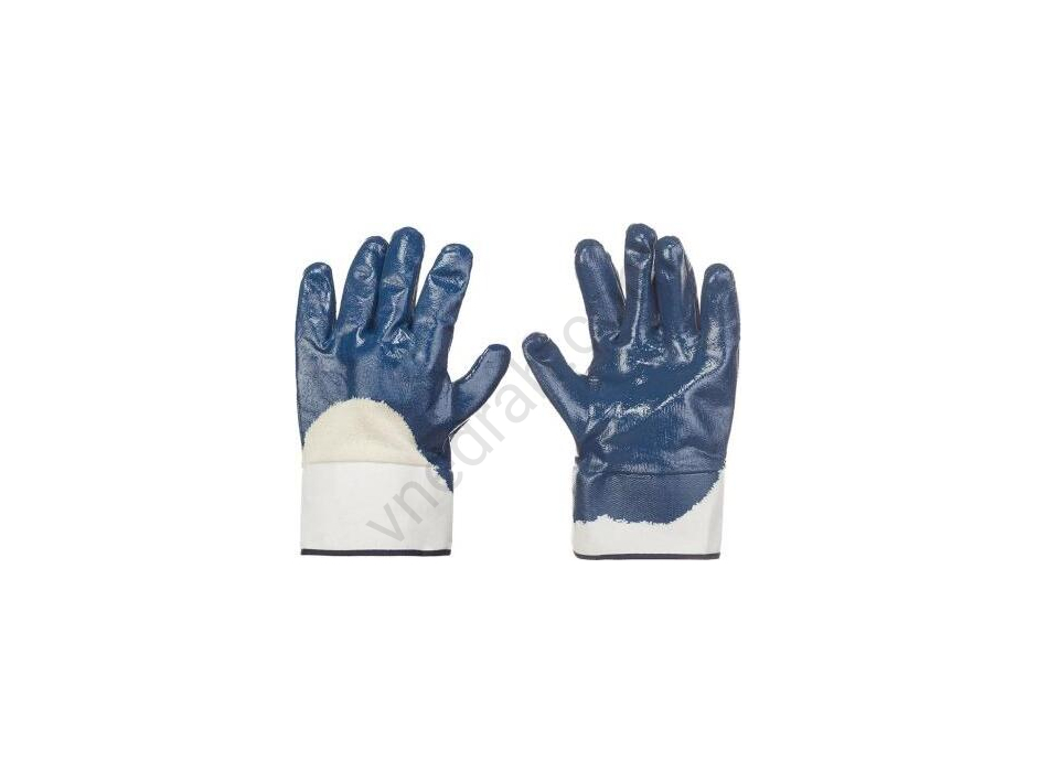 Перчатки защитные трикотажные с нитриловым покрытием Hesler 10 (L ) бело-синий - фото 39