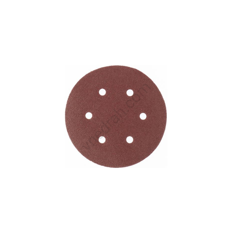 Abrasive wheel on a pile backing with Velcro, perforated, P 40, 150 mm, 5 pcs Matrix - image 21 | Product